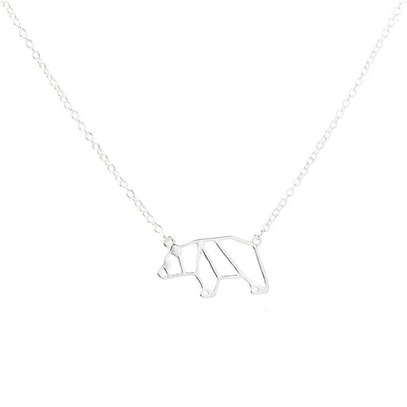 REVITALIZED Jewelry - Geometric Bear Necklace